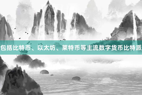 包括比特币、以太坊、莱特币等主流数字货币比特派